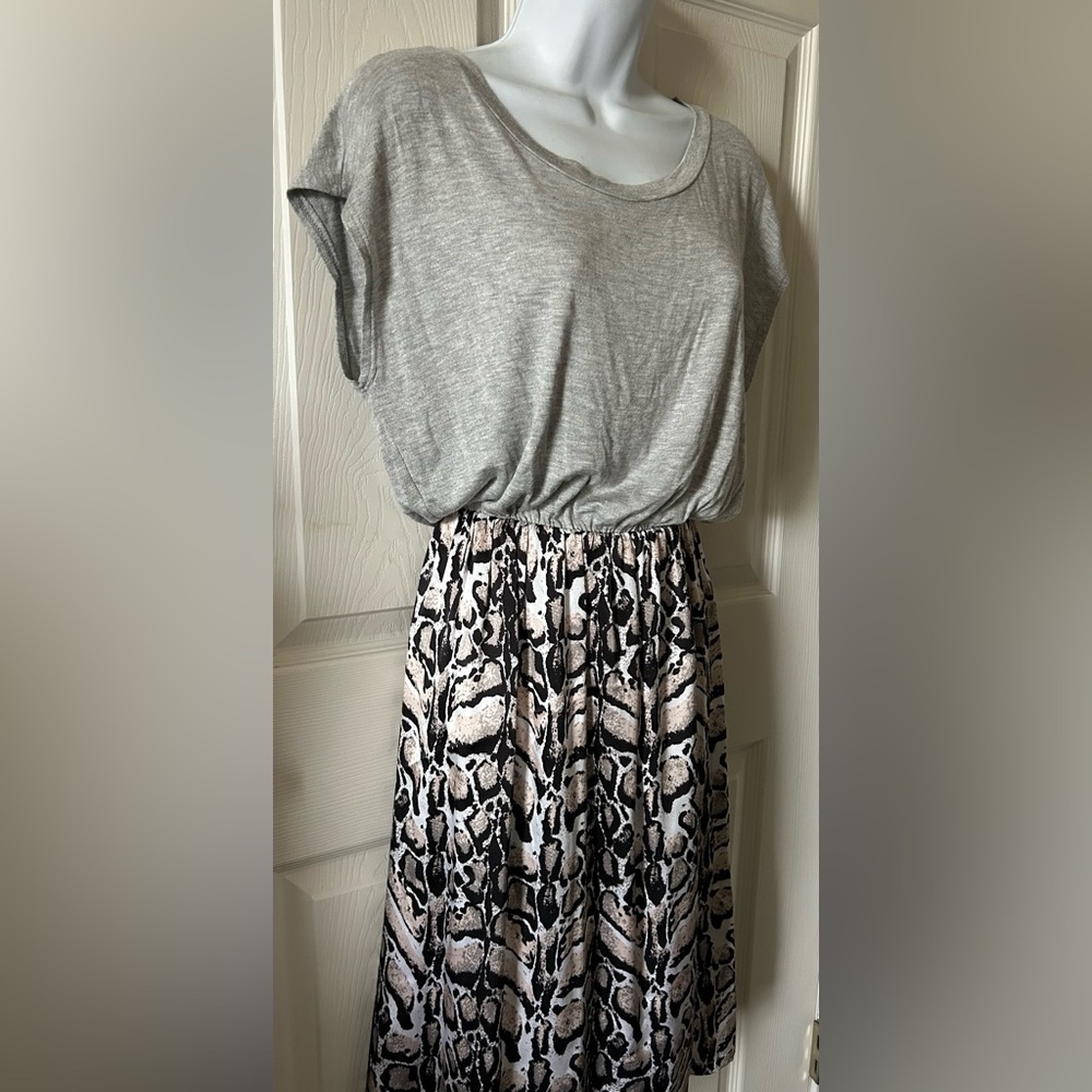 Loyd/Ford Palm Springs Women’s Loy-Tee Animal Print Jersey Top Silk Dress Sz‎ 6 - Picture 2 of 16